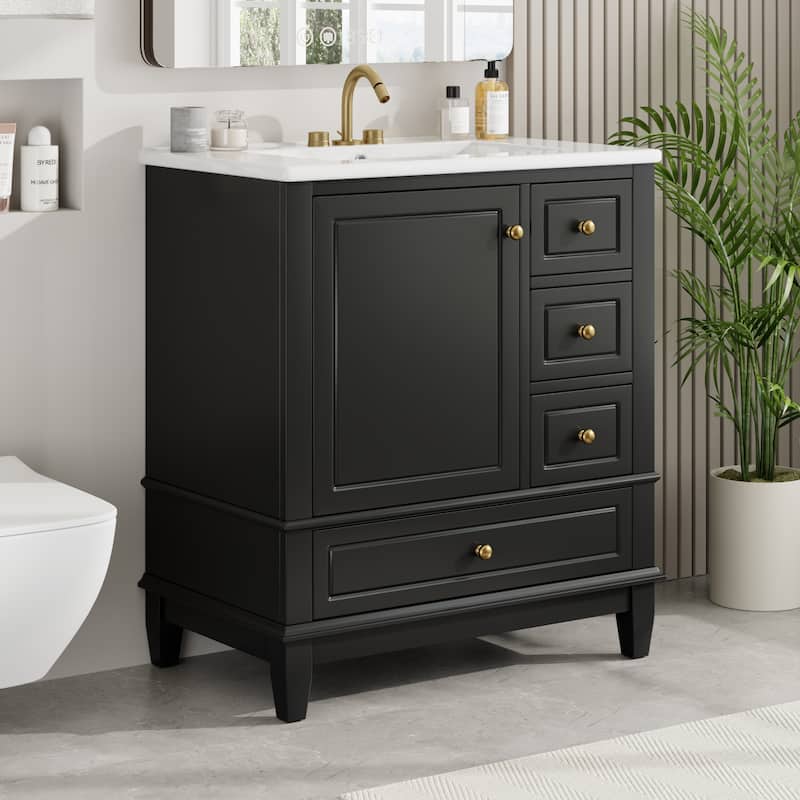 Christopher Knight 30" Bathroom Vanity with Ceramic Sink