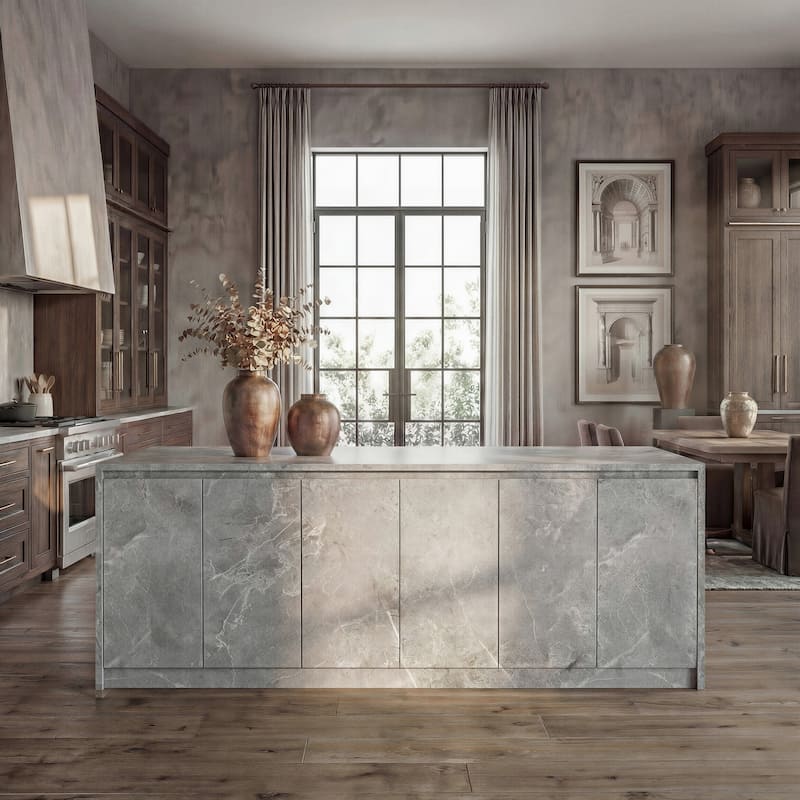 94.5" Extra-Large Kitchen Island with Storage